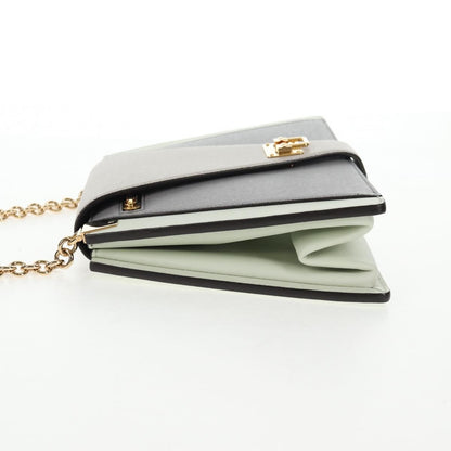 Louis Vuitton Trapeze Handbag Calfskin and Taiga Leather, GRAY, LEATHER, Shoulder bag