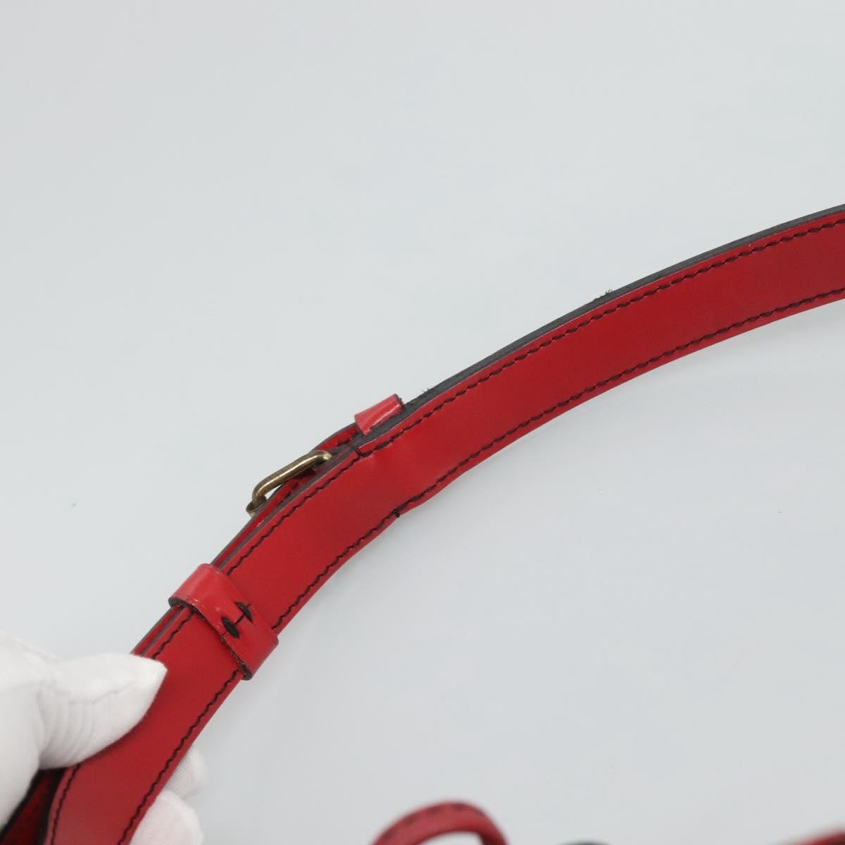 Louis Vuitton Petit Noe Handbag Two Tone Epi Leather, GREEN, LEATHER, Handbag