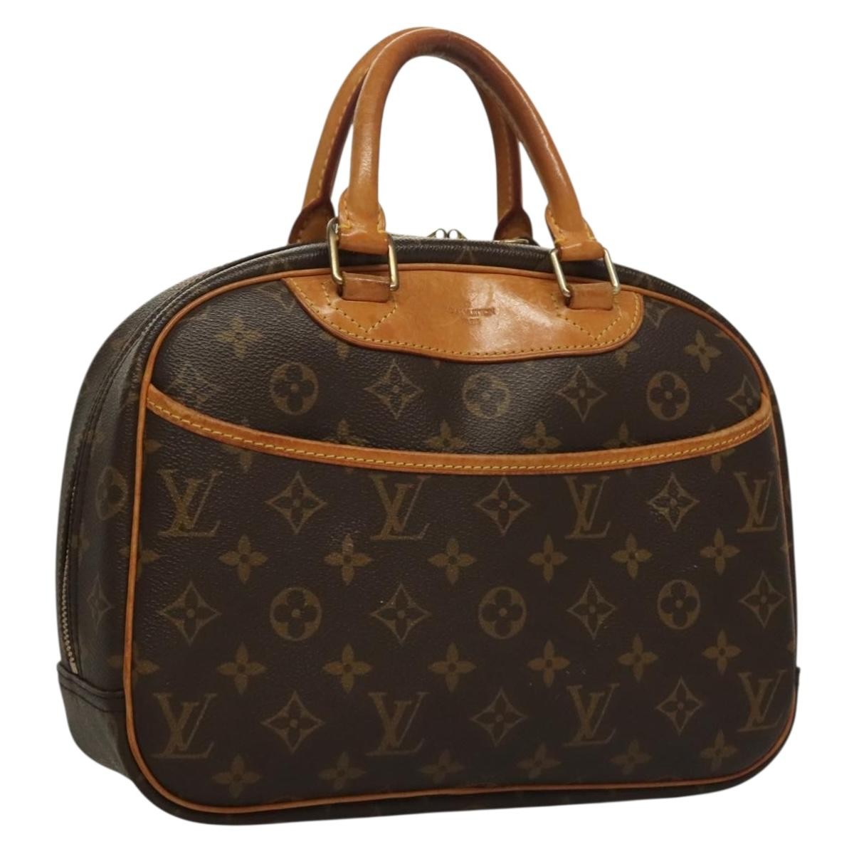 Louis Vuitton Trouville Handbag Monogram Canvas, BROWN, CANVAS, Handbag