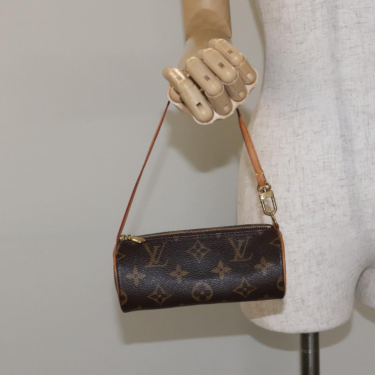 Louis Vuitton Papillon Pochette Monogram Canvas, BROWN, CANVAS, Handbag