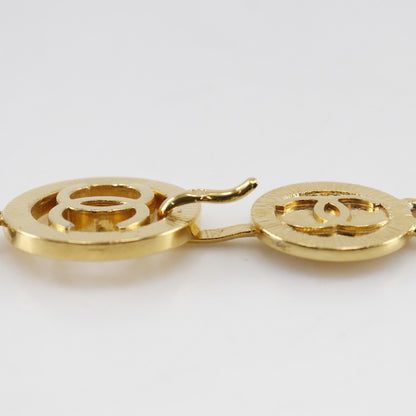 Chanel Vintage CC Chain Belt Metal and Leather, GOLD, GOLD_PLATED, Belts