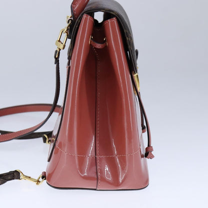 Louis Vuitton Hot Springs Backpack Monogram Vernis, PINK, CANVAS, Backpack