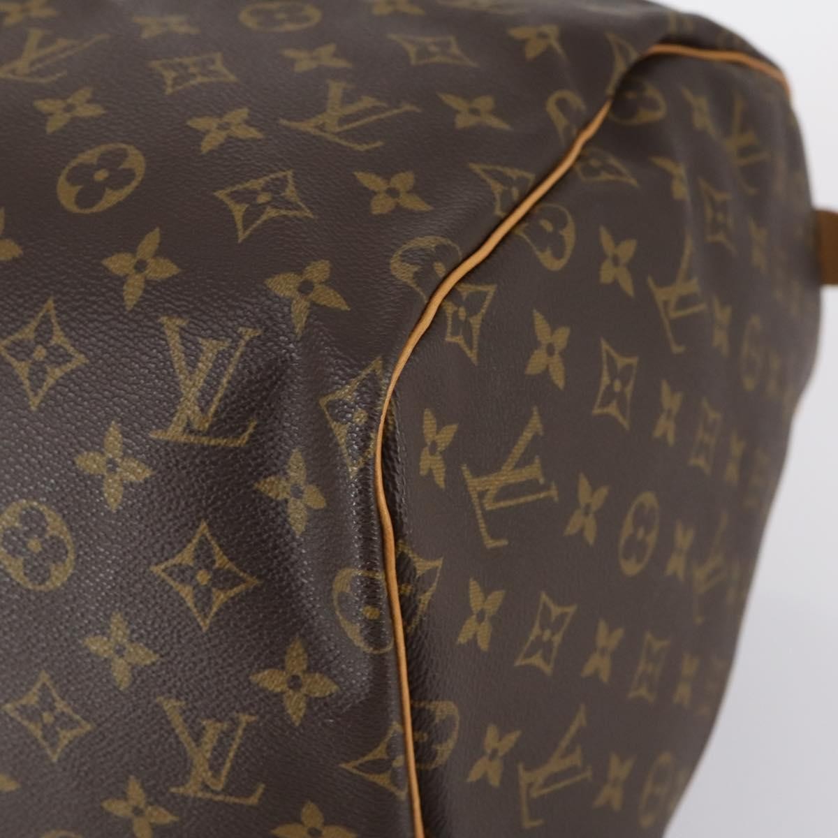 Louis Vuitton Keepall Bag Monogram Canvas, BROWN, CANVAS, Travel bag