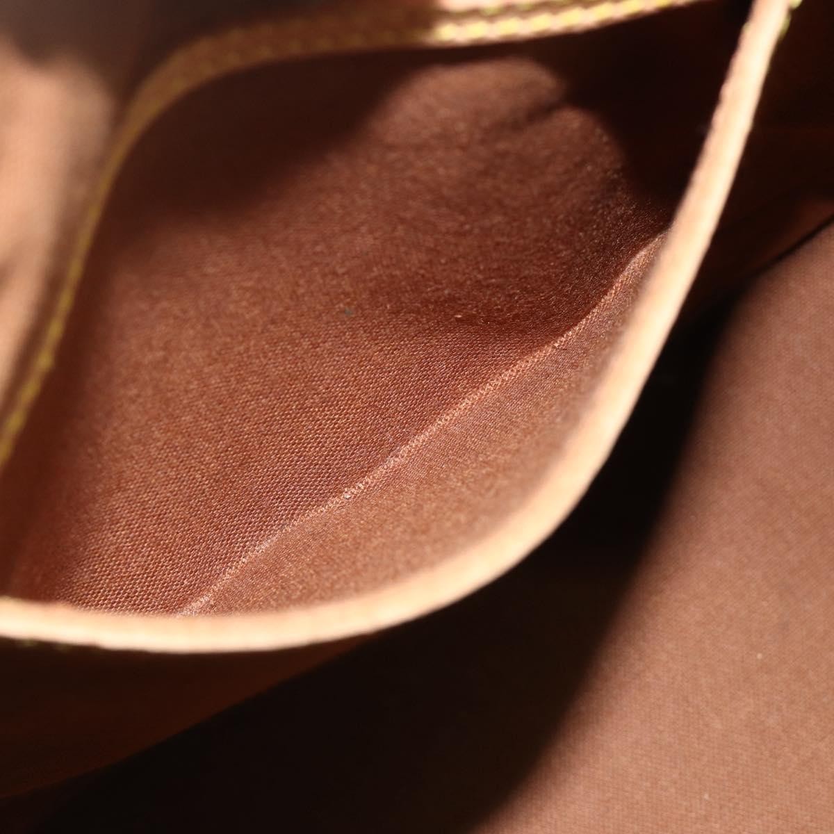 Louis Vuitton Alma Handbag Monogram Canvas, Brown, Canvas, Handbag