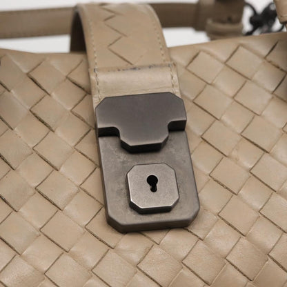Bottega Veneta Roma Bag Intrecciato Nappa, GRAY, LEATHER, Handbag
