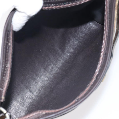 Christian Dior Vintage Trotter Shoulder Bag Canvas, BROWN, CANVAS, Shoulder bag