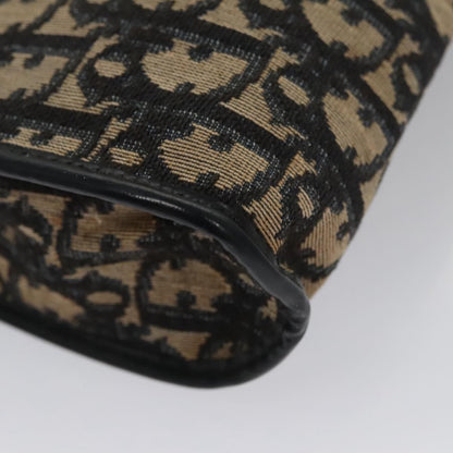 Christian Dior Vintage Trotter Shoulder Bag Canvas, NAVY, CANVAS, Shoulder bag