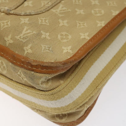 Louis Vuitton Mary Kate Messenger Bag Mini Lin, BEIGE, CANVAS, Crossbody bag