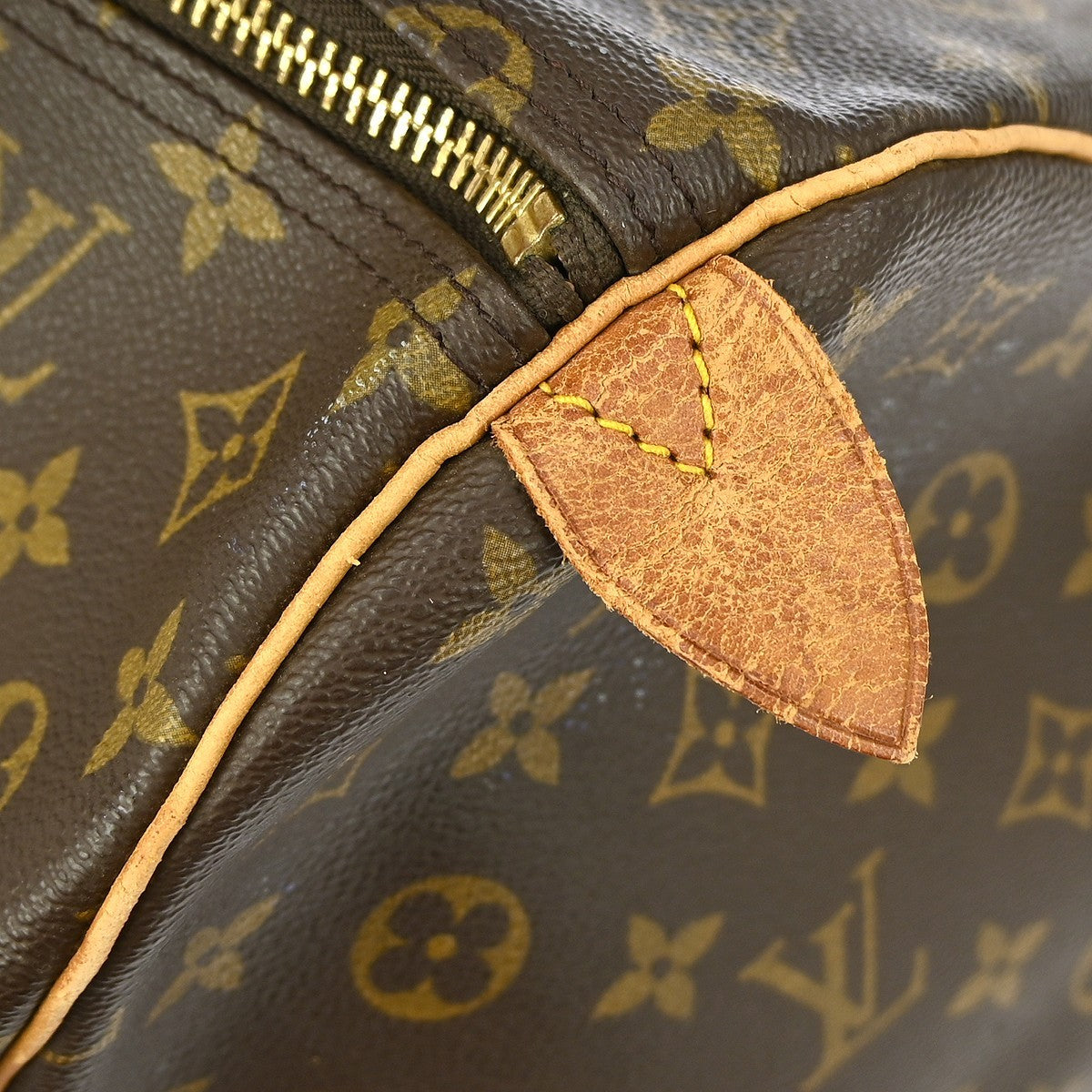 Louis Vuitton Keepall Bag Monogram Canvas, BROWN, CANVAS, Travel bag