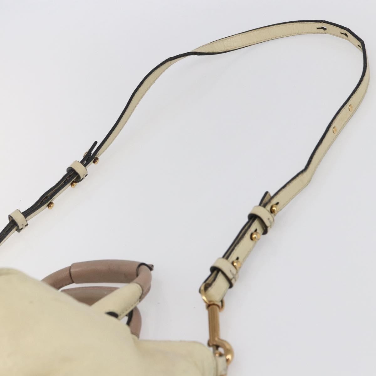 Chloe Ethel Handbag Leather, WHITE, LEATHER, Handbag
