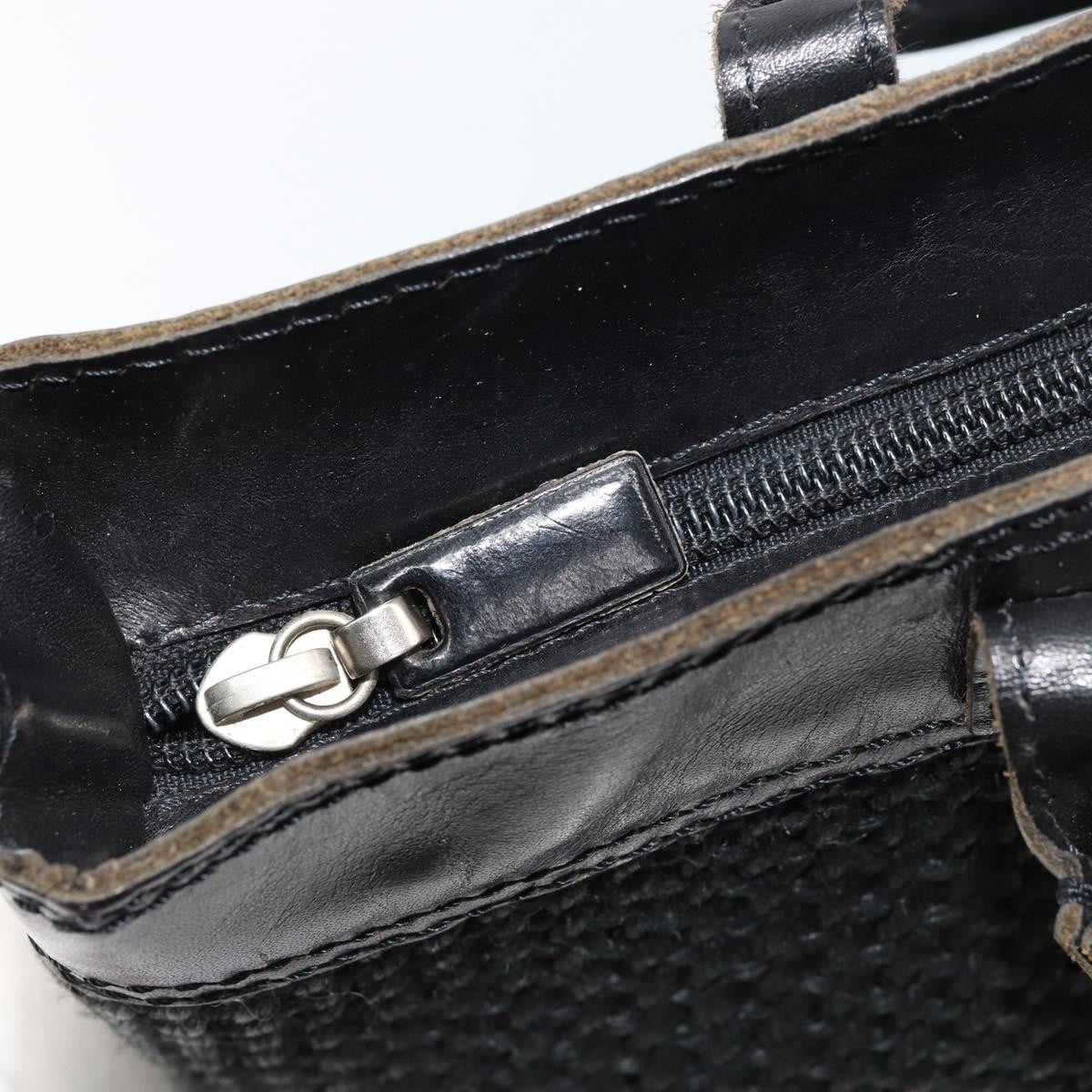 Bottega Veneta Vintage handbag Canvas, BLACK, CANVAS, Handbag