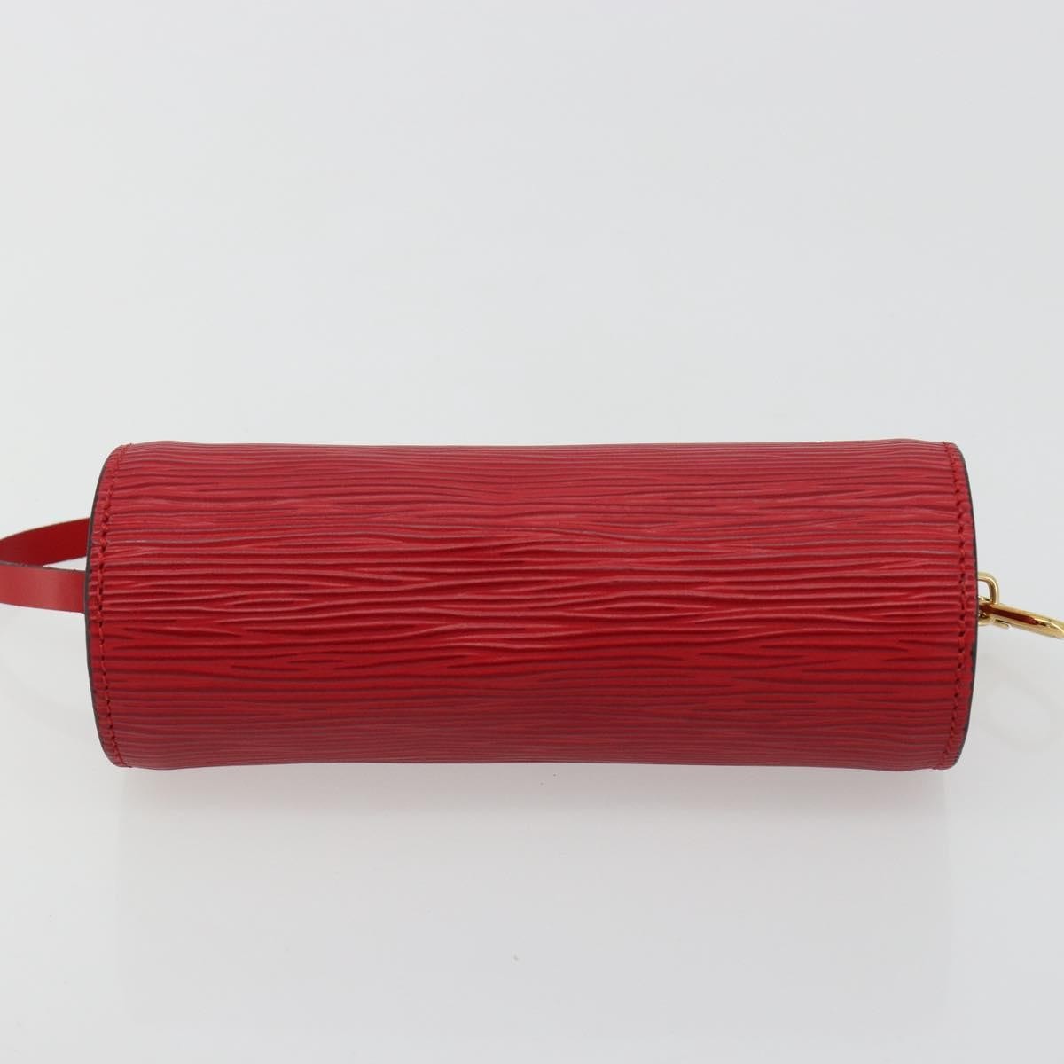 Louis Vuitton Soufflot Pochette Epi Leather, Red, Leather, Clutch