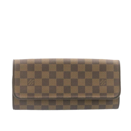 Louis Vuitton Twin Handbag Damier, BROWN, CANVAS, Handbag