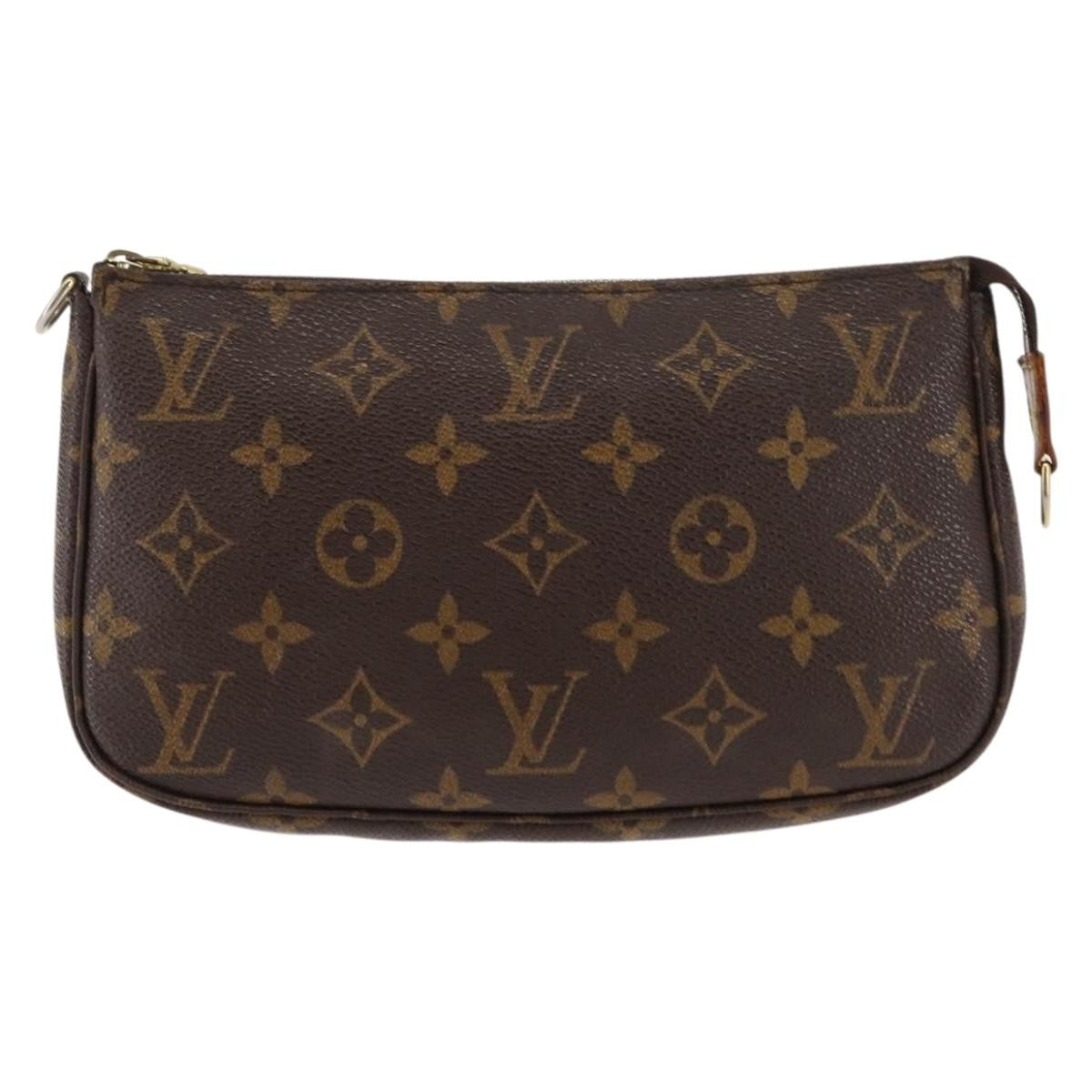 Louis Vuitton Pochette Accessoires NM Monogram Canvas, BROWN, CANVAS, Clutche & pouche