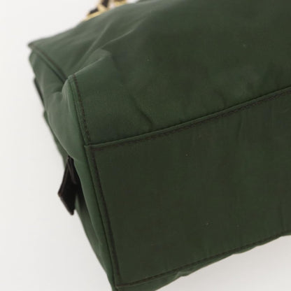 Prada Re-Edition 1995 Chain Tote Quilted Re-Nylon, GREEN, NYLON, Shoulder bag