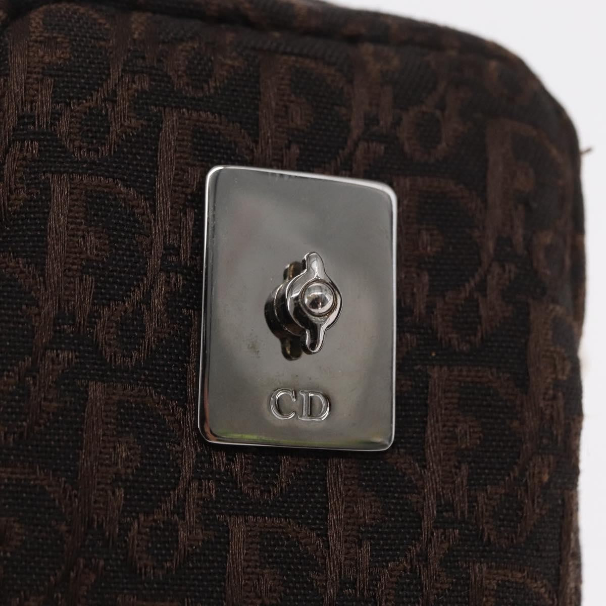 Christian Dior Vintage Trotter Pouch Canvas, BROWN, CANVAS, Clutche & pouche