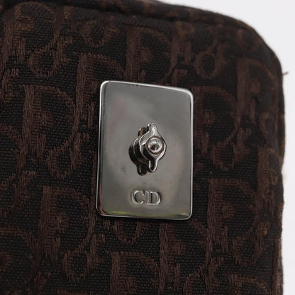 Christian Dior Vintage Trotter Pouch Canvas, BROWN, CANVAS, Clutche & pouche
