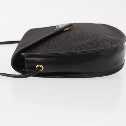 Saint Laurent Vintage Shoulder Bag Canvas, BLACK, CANVAS, Shoulder bag