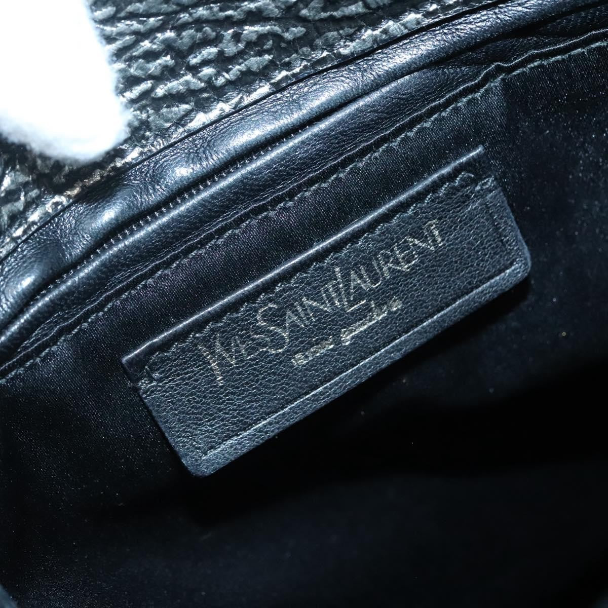 Saint Laurent Tribute Tote Leather, SILVER, LEATHER, Shoulder bag