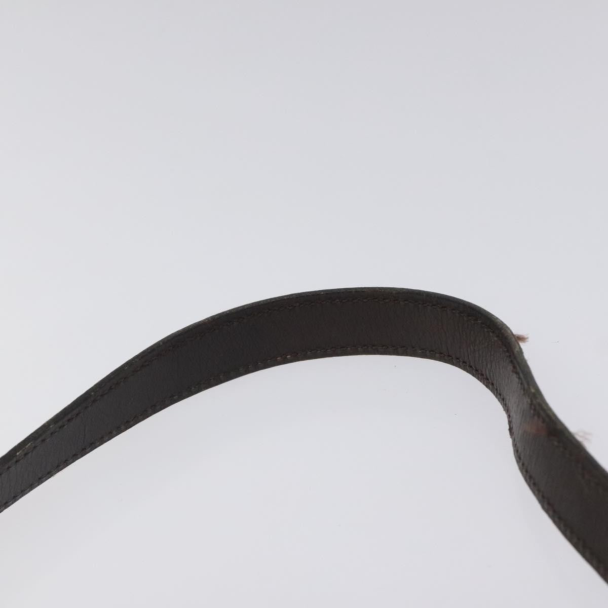 Christian Dior Vintage Trotter Flap Shoulder Bag Canvas, BROWN, CANVAS, Shoulder bag