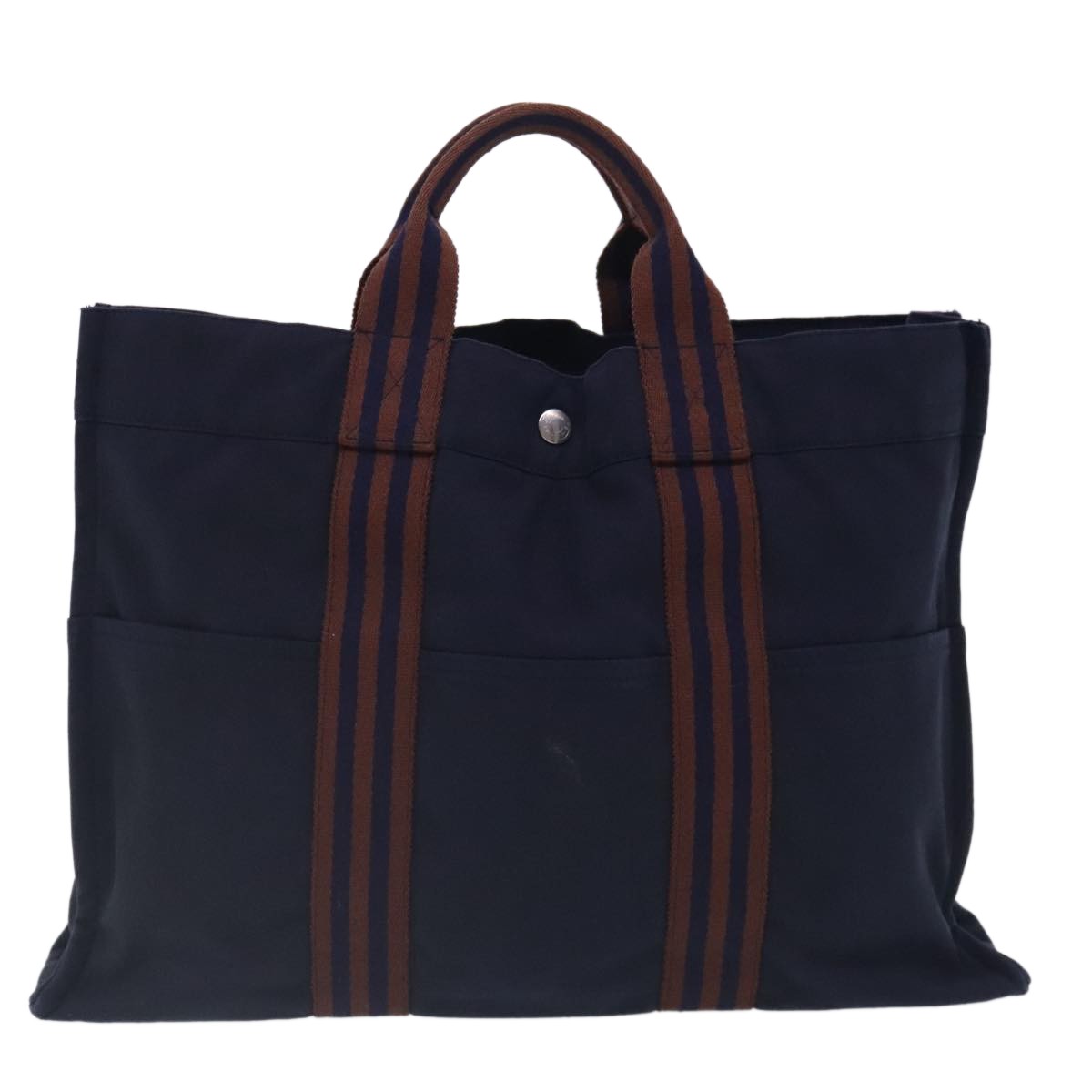 Hermes Fourre-tout Herline Fourre-tout Herline, NAVY, CANVAS, Tote bag