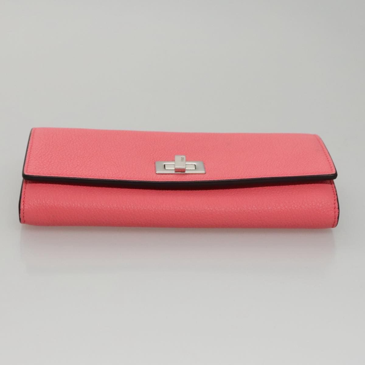 Fendi Peekaboo Wallet Leather, PINK, LEATHER, Wallets