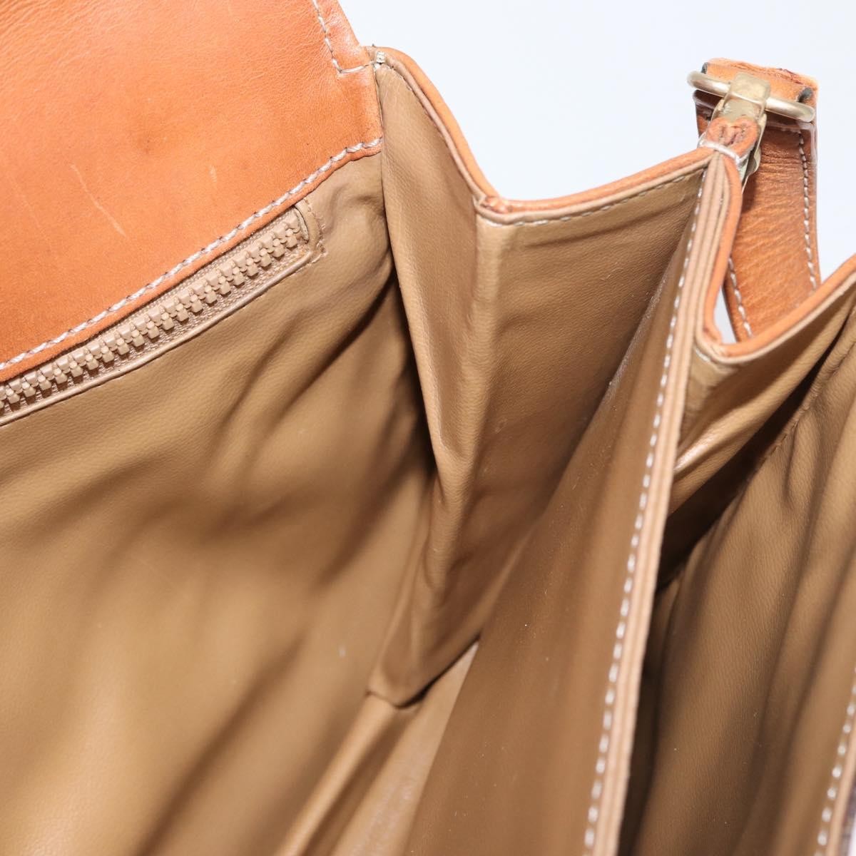 Celine Vintage Macadam Shoulder Bag Canvas, BROWN, CANVAS, Shoulder bag