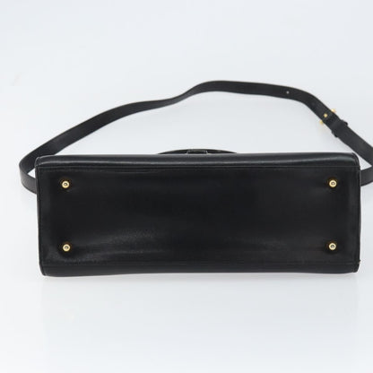 Valentino Garavani Vintage Handbag Leather, BLACK, LEATHER, Handbag
