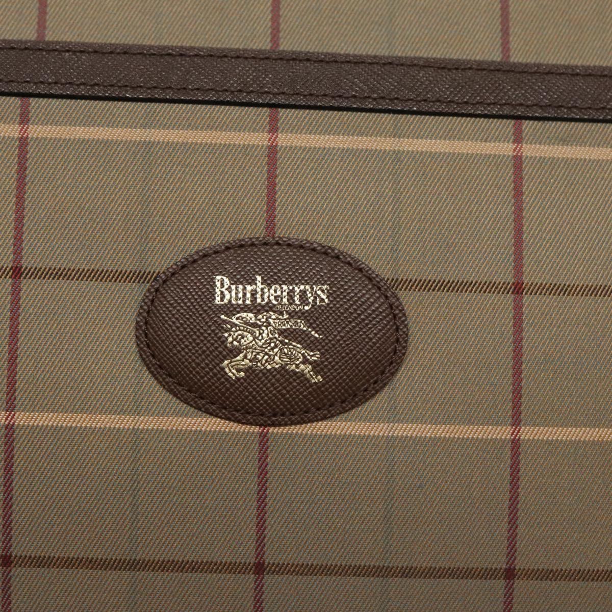 Burberry Nova check Pochette Canvas, BEIGE, CANVAS, Clutche & pouche