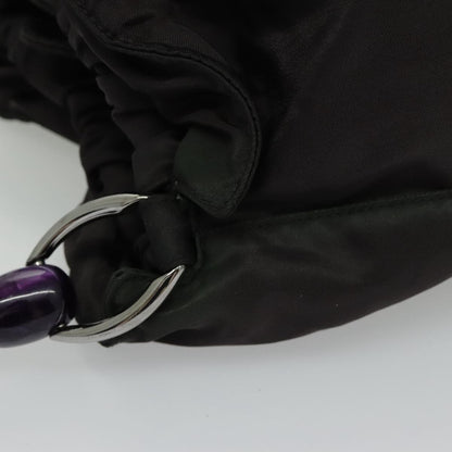 Christian Dior Saddle Zip Pouch Diorissimo Canvas, PURPLE, NYLON, Clutche & pouche