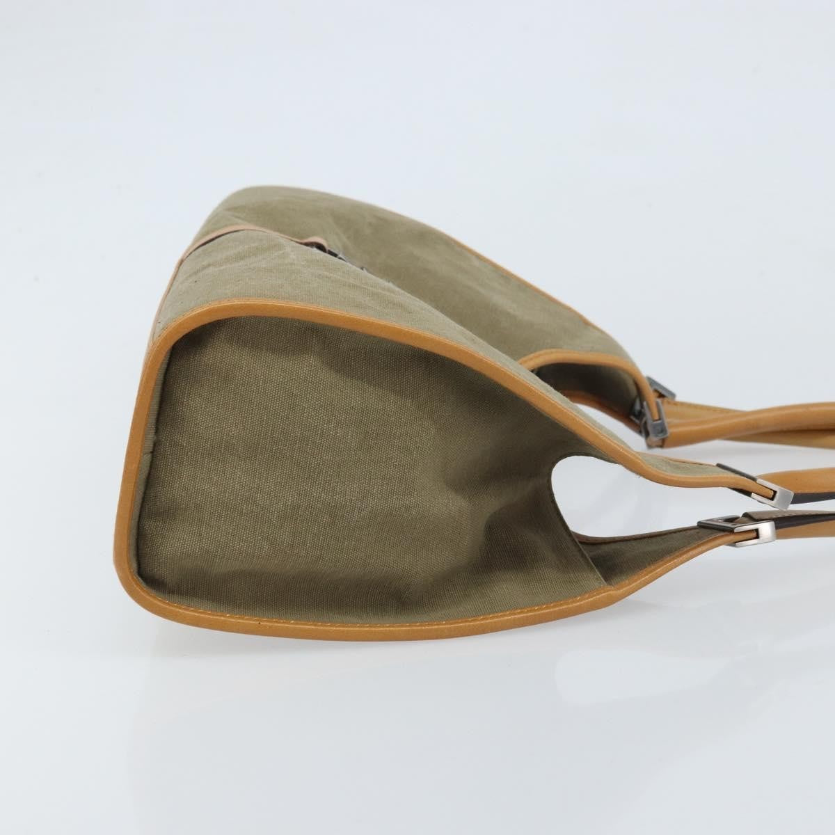 Gucci Vintage Jackie Handbag Canvas, Beige, Canvas, Handbag