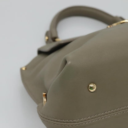 Salvatore Ferragamo Sofia Satchel Smooth Leather, GRAY, LEATHER, Handbag