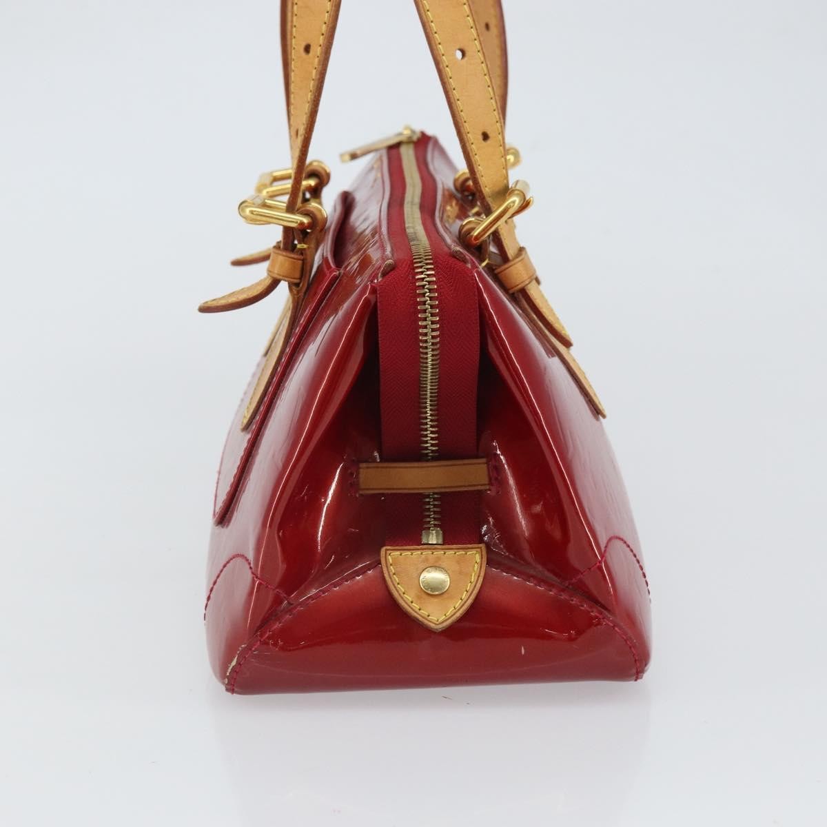 Louis Vuitton Rosewood Avenue Handbag Monogram Vernis, RED, PATENT_LEATHER, Handbag