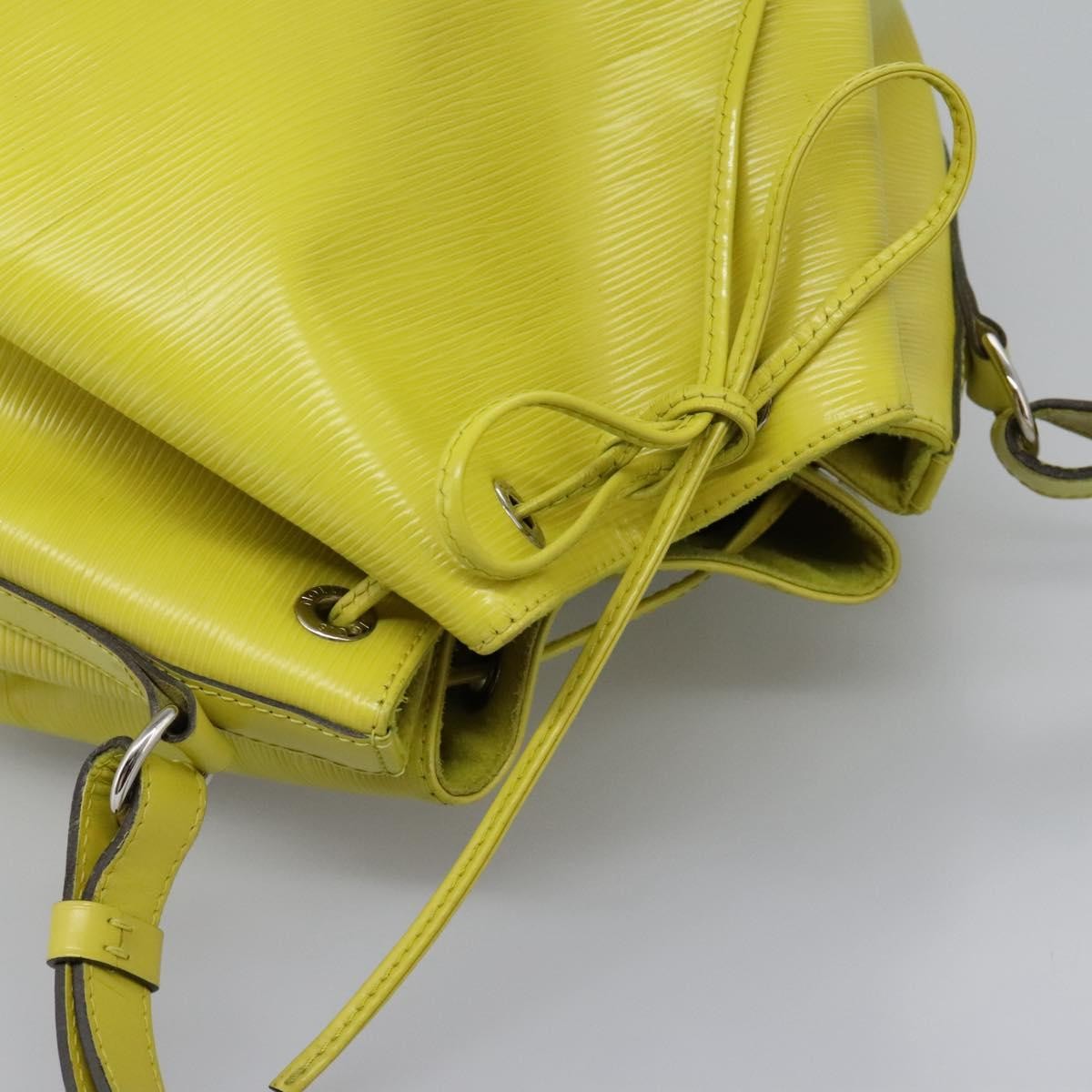 Louis Vuitton Petit Noe Handbag Epi Leather, Green, Leather, Shoulder Bag