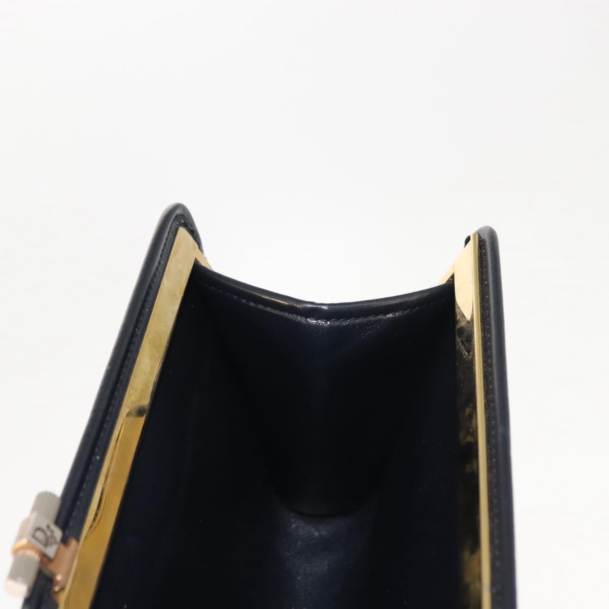 Christian Dior Vintage Trotter Pouch Canvas, NAVY, CANVAS, Clutche & pouche