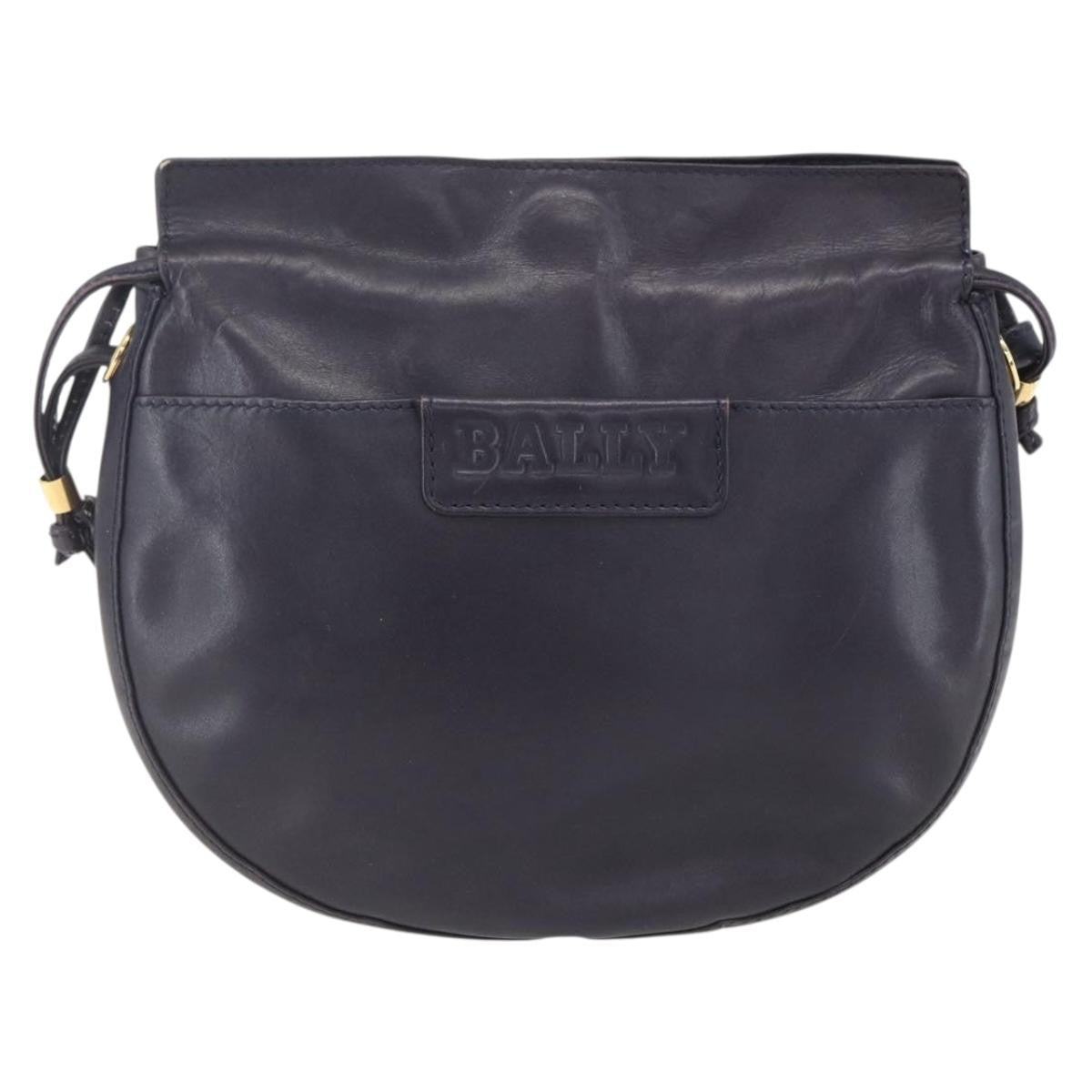 Bally Vintage Shoulder Bag Leather, PURPLE, LEATHER, Shoulder bag