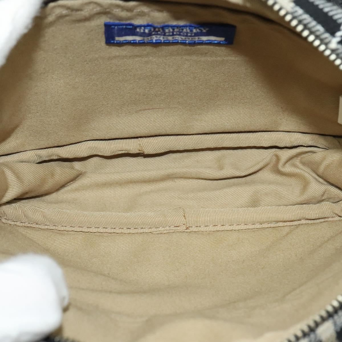 Burberry Waist Bag Vintage Check Canvas, BLUE, CANVAS, Shoulder bag
