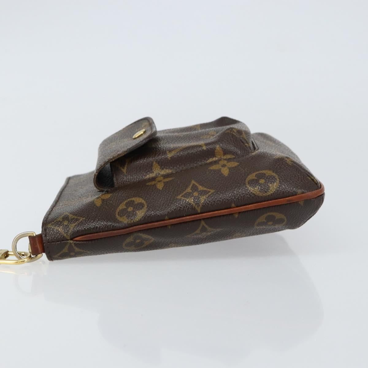 Louis Vuitton Partition Wristlet Clutch Monogram Canvas, BROWN, CANVAS, Clutche & pouche