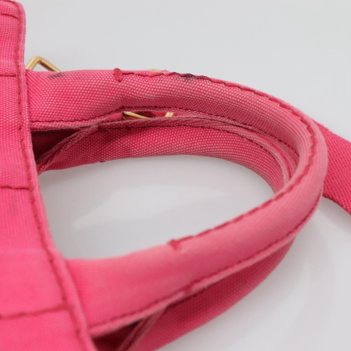 Prada Canapa Convertible Tote Canvas, PINK, CANVAS, Tote bag