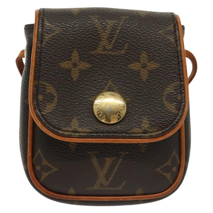 Louis Vuitton Cancun Pochette Monogram Canvas, BROWN, CANVAS, Shoulder bag