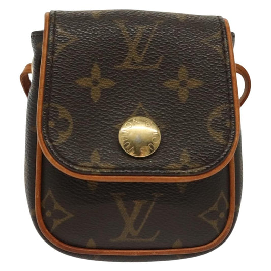Louis Vuitton Cancun Pochette Monogram Canvas, BROWN, CANVAS, Shoulder bag