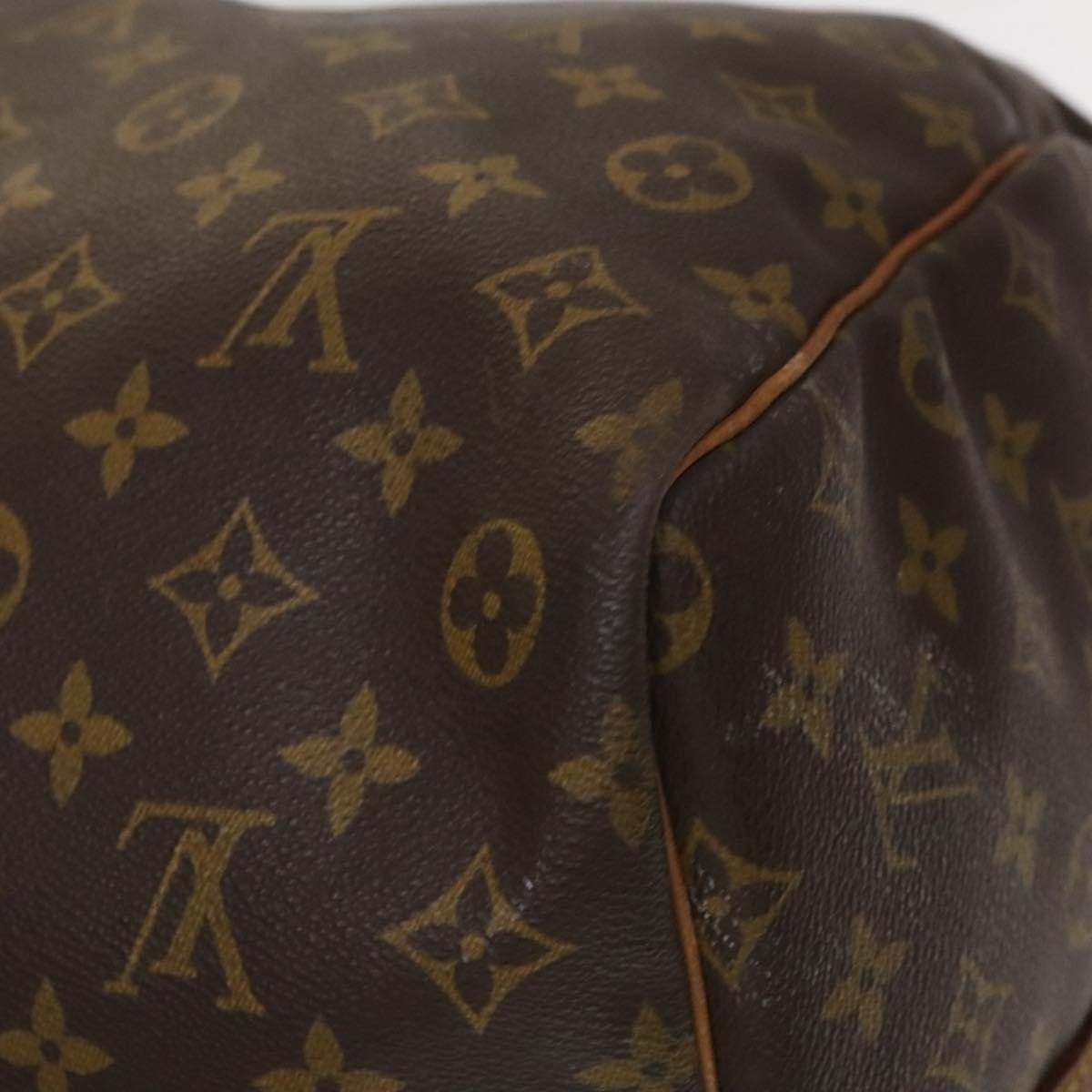 Louis Vuitton Keepall Bandouliere Bag Monogram Canvas, BROWN, CANVAS, Travel bag