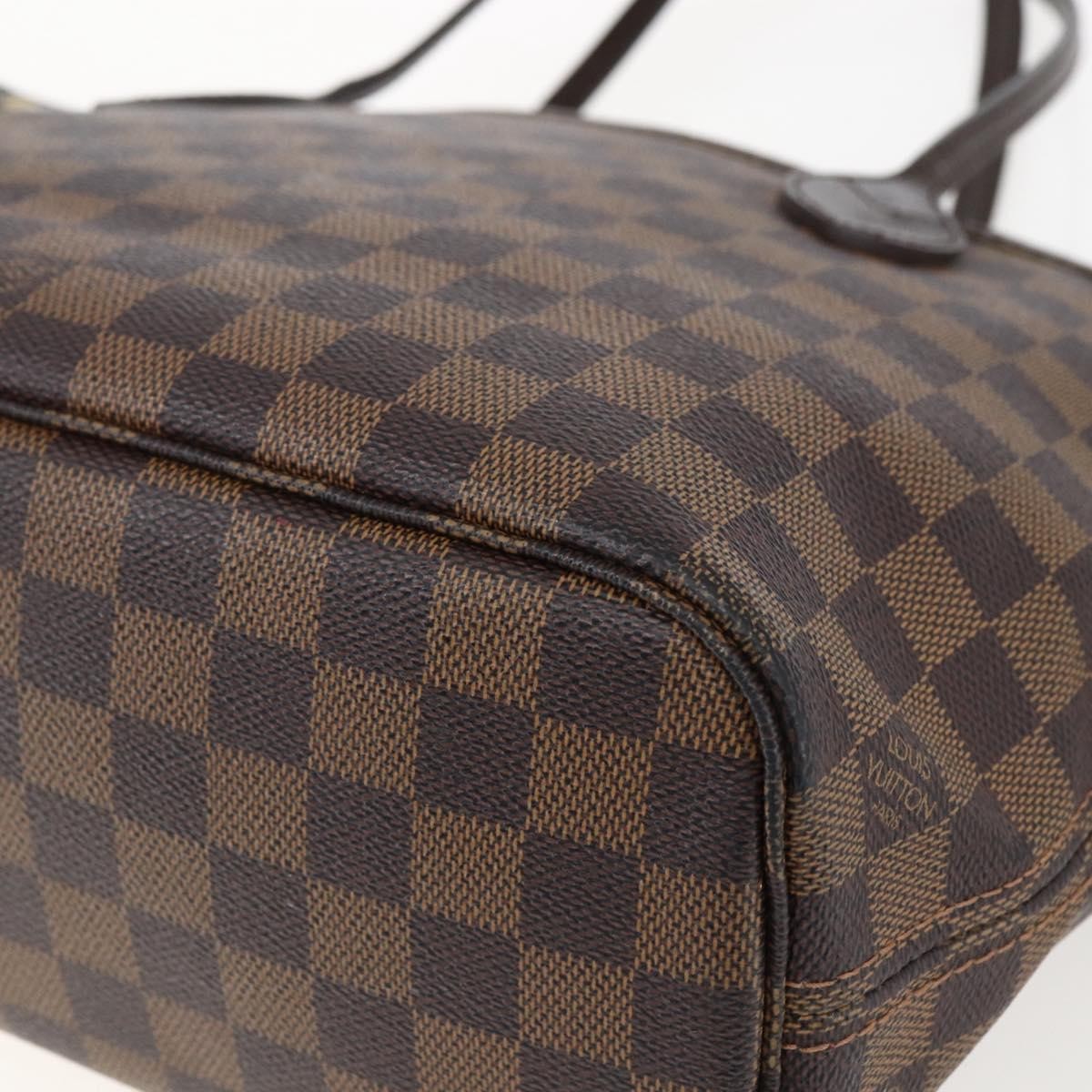 Louis Vuitton Neverfull Tote Damier, BROWN, CANVAS, Tote bag