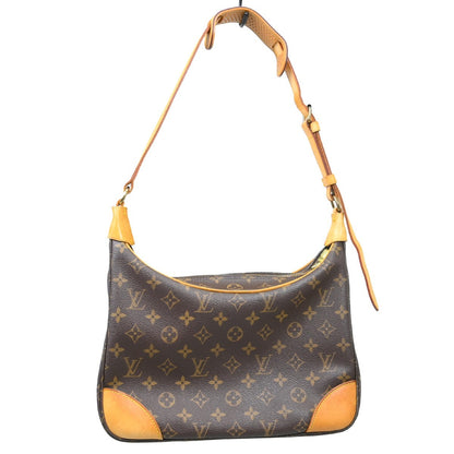 Louis Vuitton Boulogne Handbag Monogram Canvas, Brown, Canvas, Shoulder Bag