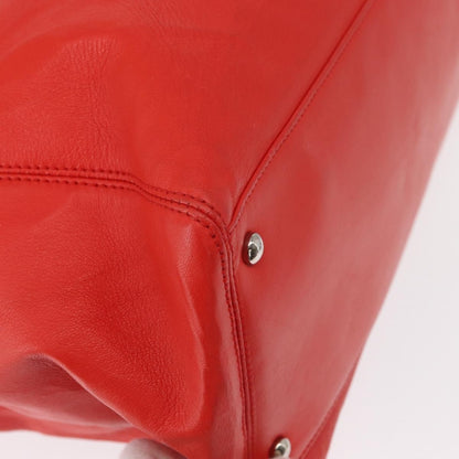 Chanel Cerf Executive Tote Leather, RED, LEATHER, Tote bag