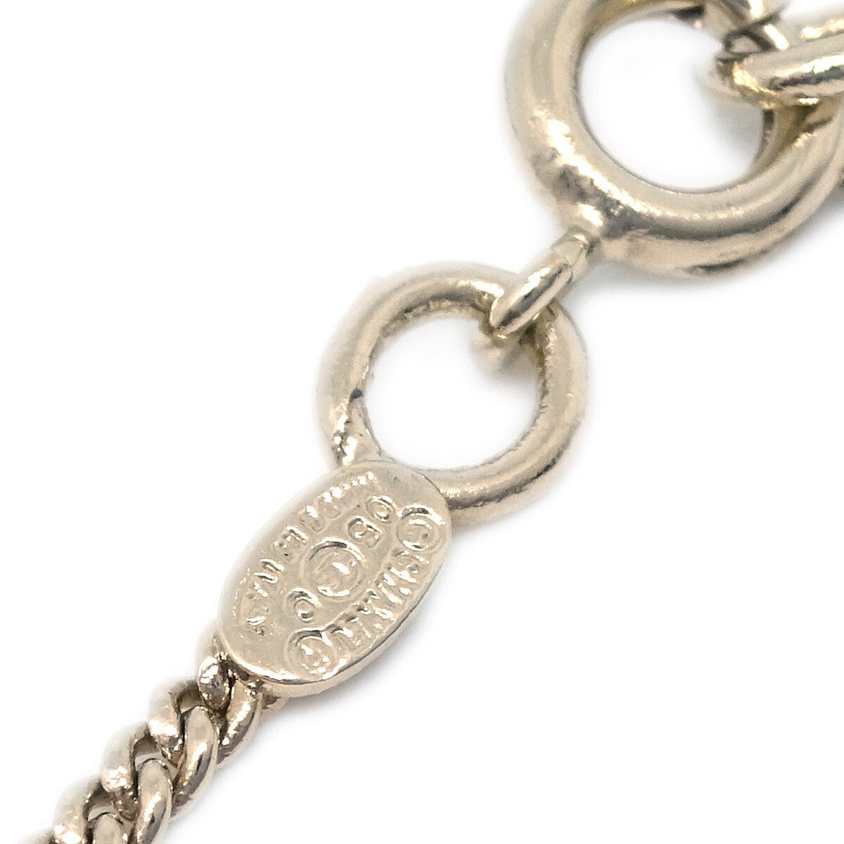 Chanel Vintage Rue Cambon Chain Charm Bracelet Metal, Gold, Gold Plated, Bracelet