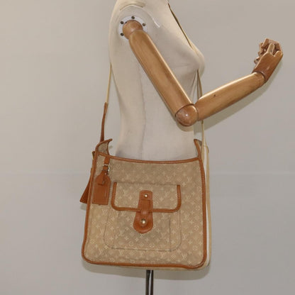 Louis Vuitton Mary Kate Messenger Bag Mini Lin, BEIGE, CANVAS, Crossbody bag