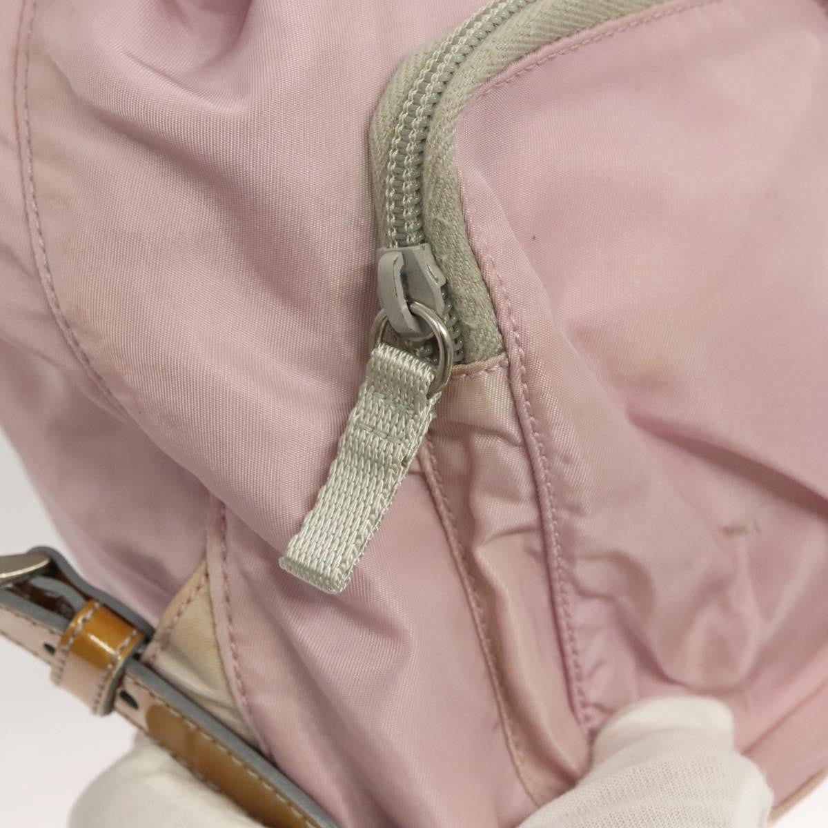 Prada Double Front Pocket Backpack Tessuto, PINK, NYLON, Backpack