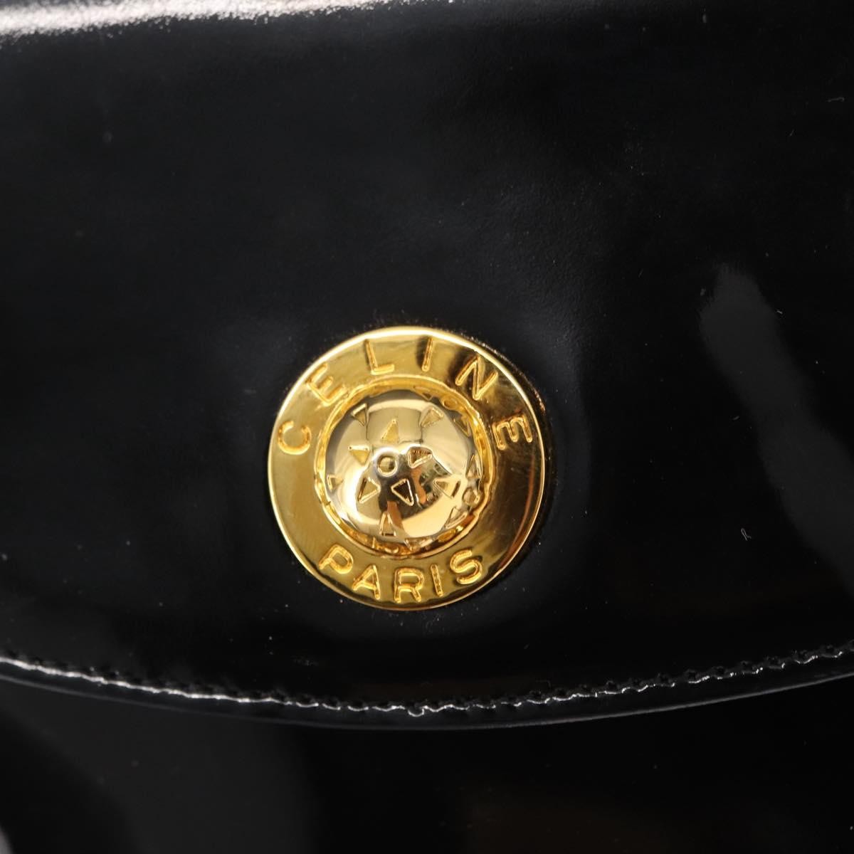 Celine Clutch Bag ENAMEL, BLACK, PATENT_LEATHER, Clutche & pouche