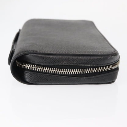 Louis Vuitton Zippy XL Taiga Leather, BLACK, LEATHER, Wallets